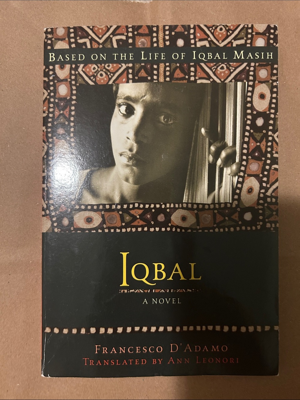 Iqbal by Francesco D'Adamo - Black and Brown Cover